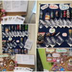 World National Toothache day montage of a display with products and information